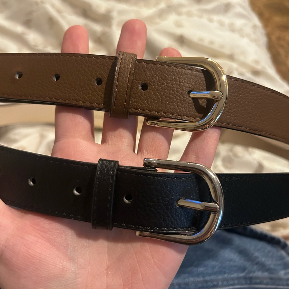H&M Brown and Black Belts